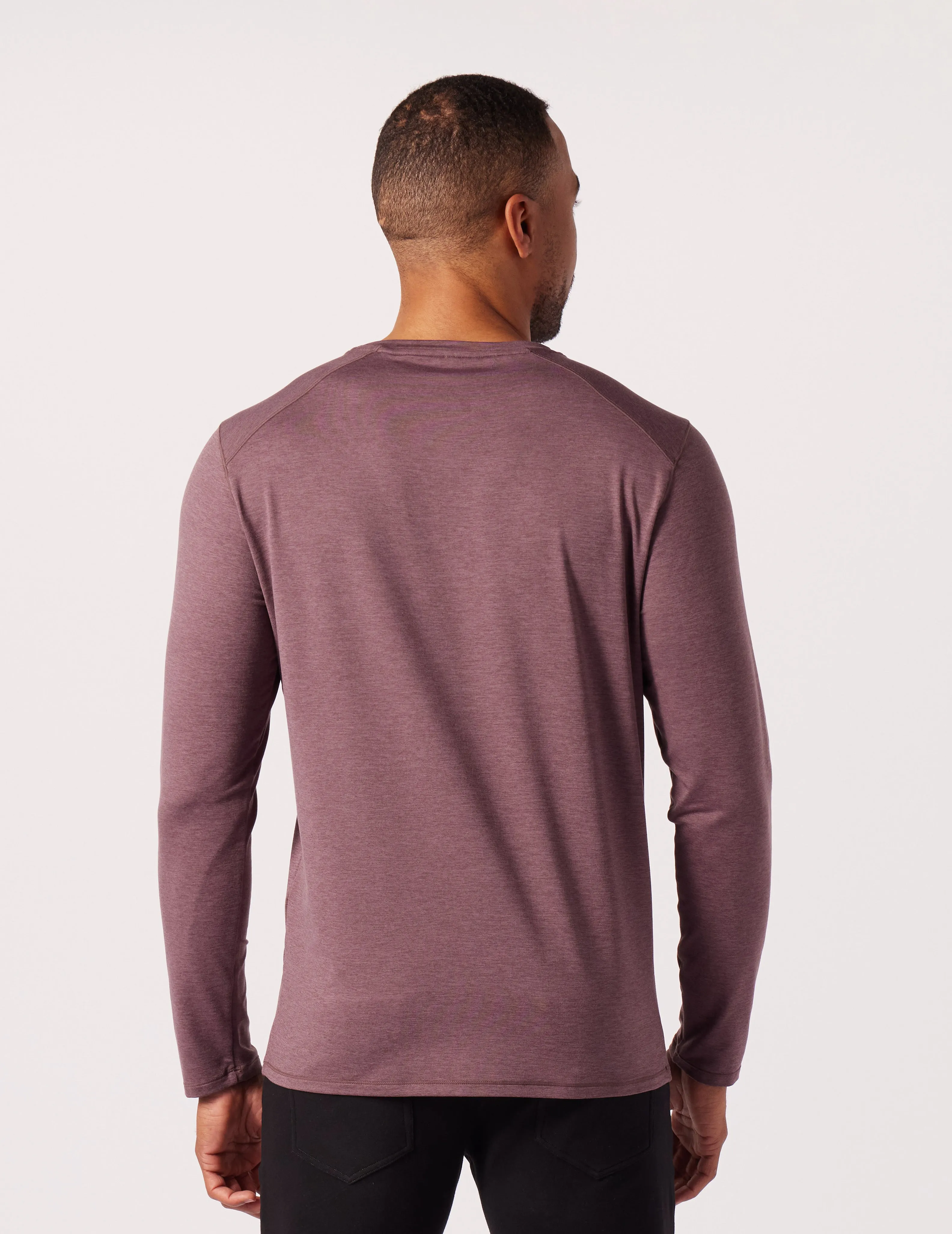 Dash Crew Neck: Berry Wine Marble