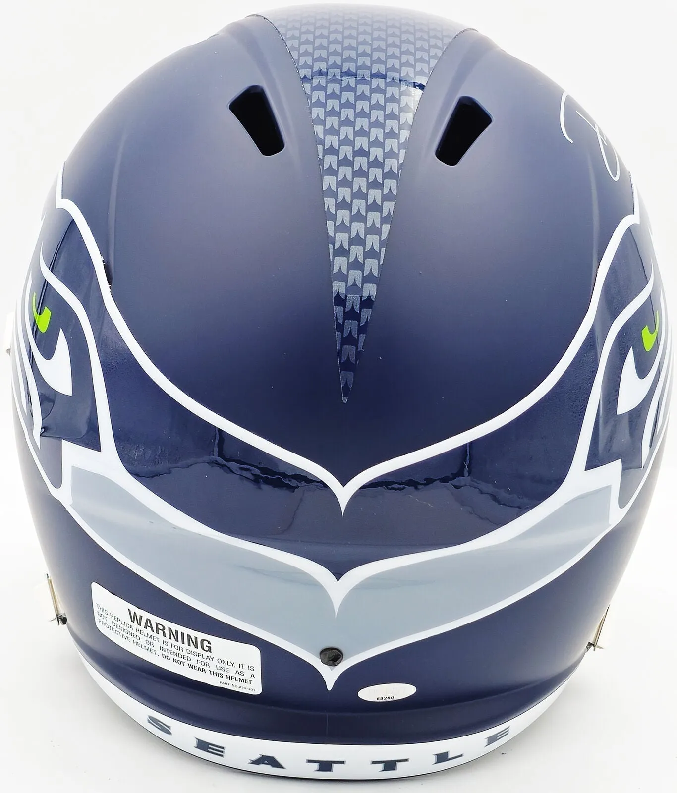 DEVON WITHERSPOON AUTOGRAPHED SEAHAWKS BLUE FULL SIZE HELMET MCS 235440