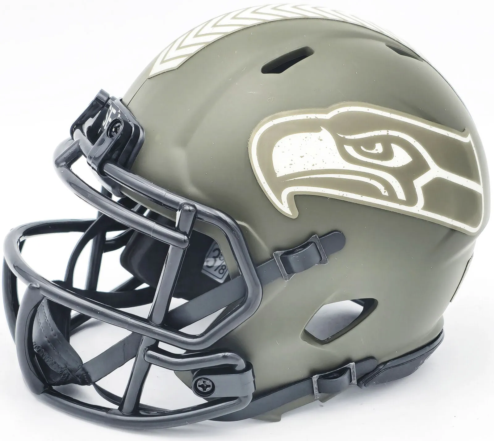 DEVON WITHERSPOON AUTOGRAPHED SEAHAWKS SALUTE TO SERVICE MINI HELMET MCS 229505