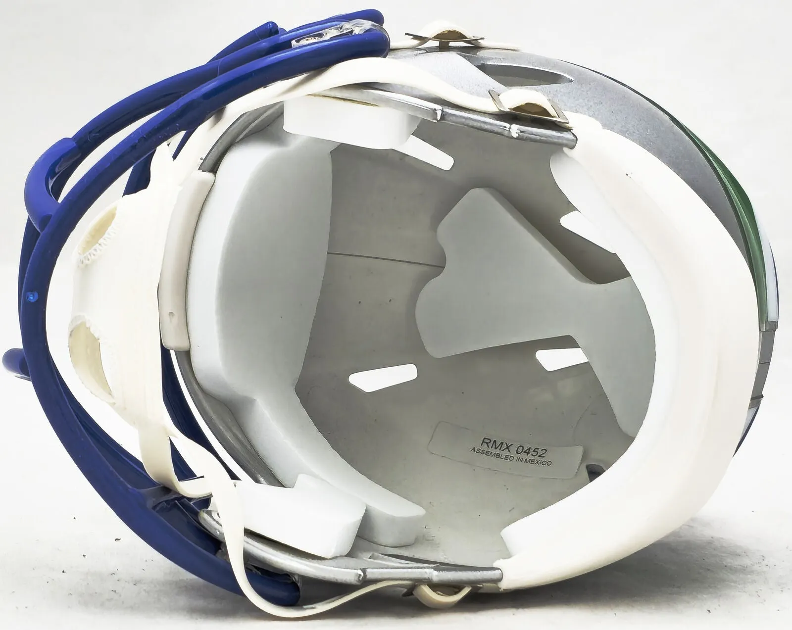 DEVON WITHERSPOON AUTOGRAPHED SEAHAWKS SILVER THROWBACK MINI HELMET MCS 221344