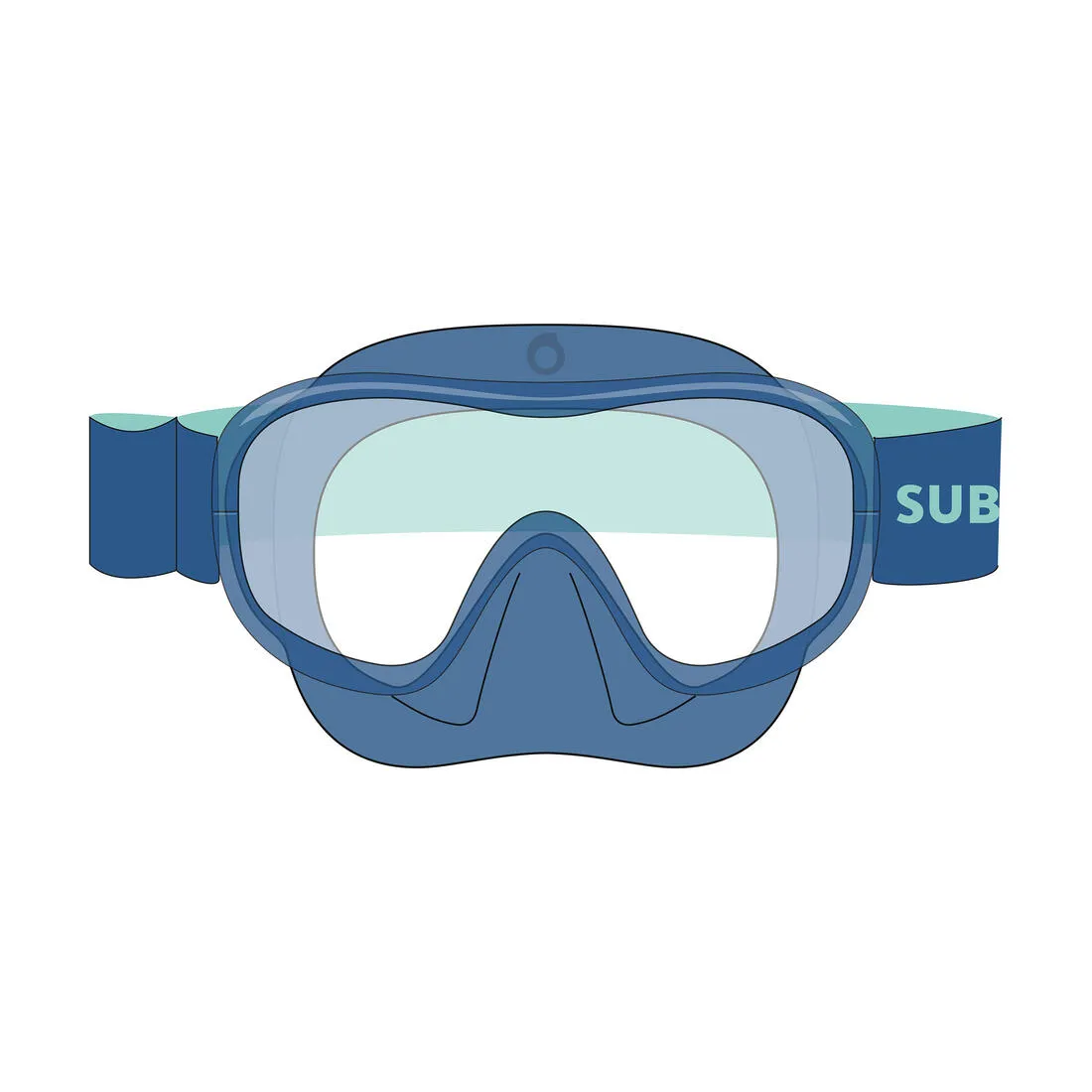 Diving mask 100 comfort