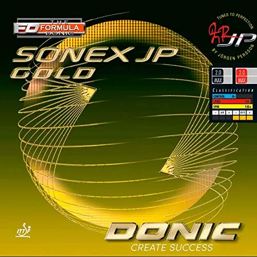 DONIC Sonex Jp Gold Table Tennis Rubber ( Black)