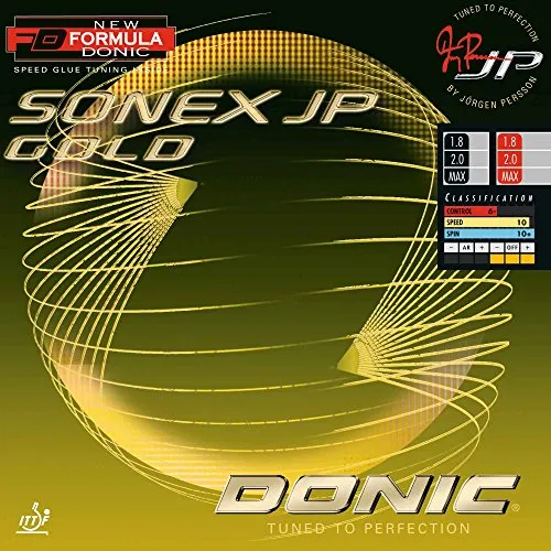 DONIC Sonex Jp Gold Table Tennis Rubber ( Black)