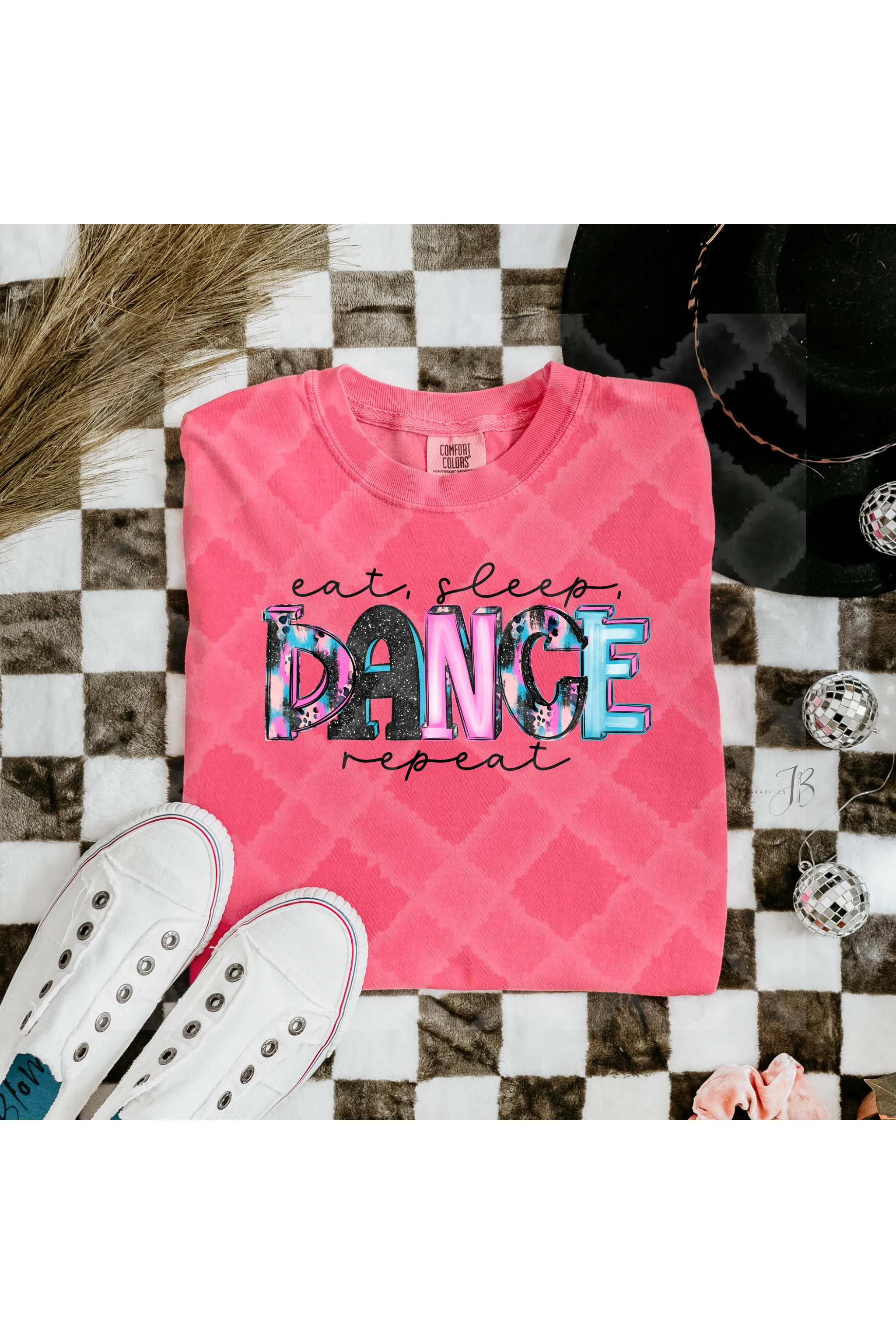 Eat Sleep Dance Repeat Comfort Colors T-Shirt