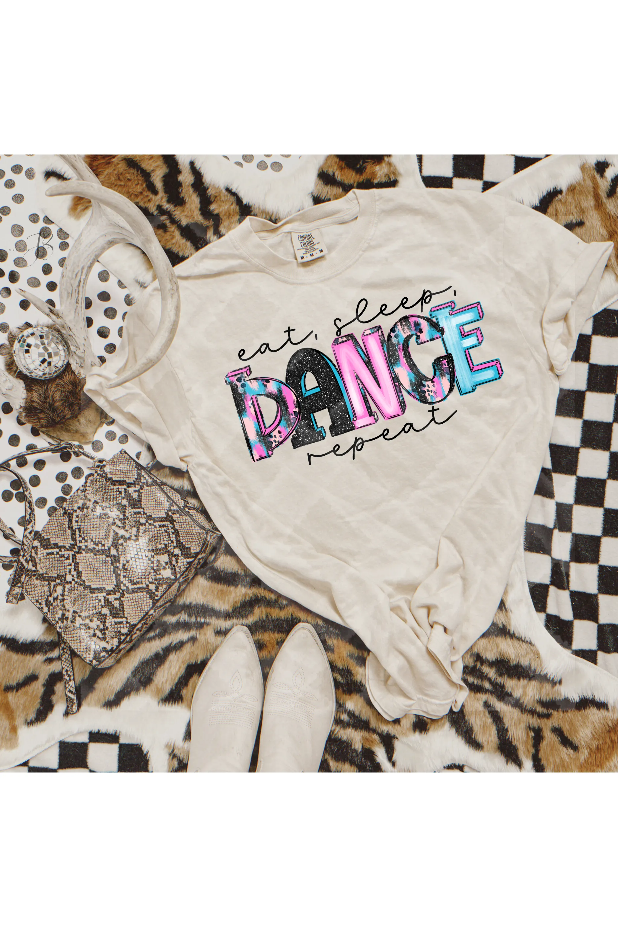 Eat Sleep Dance Repeat Comfort Colors T-Shirt