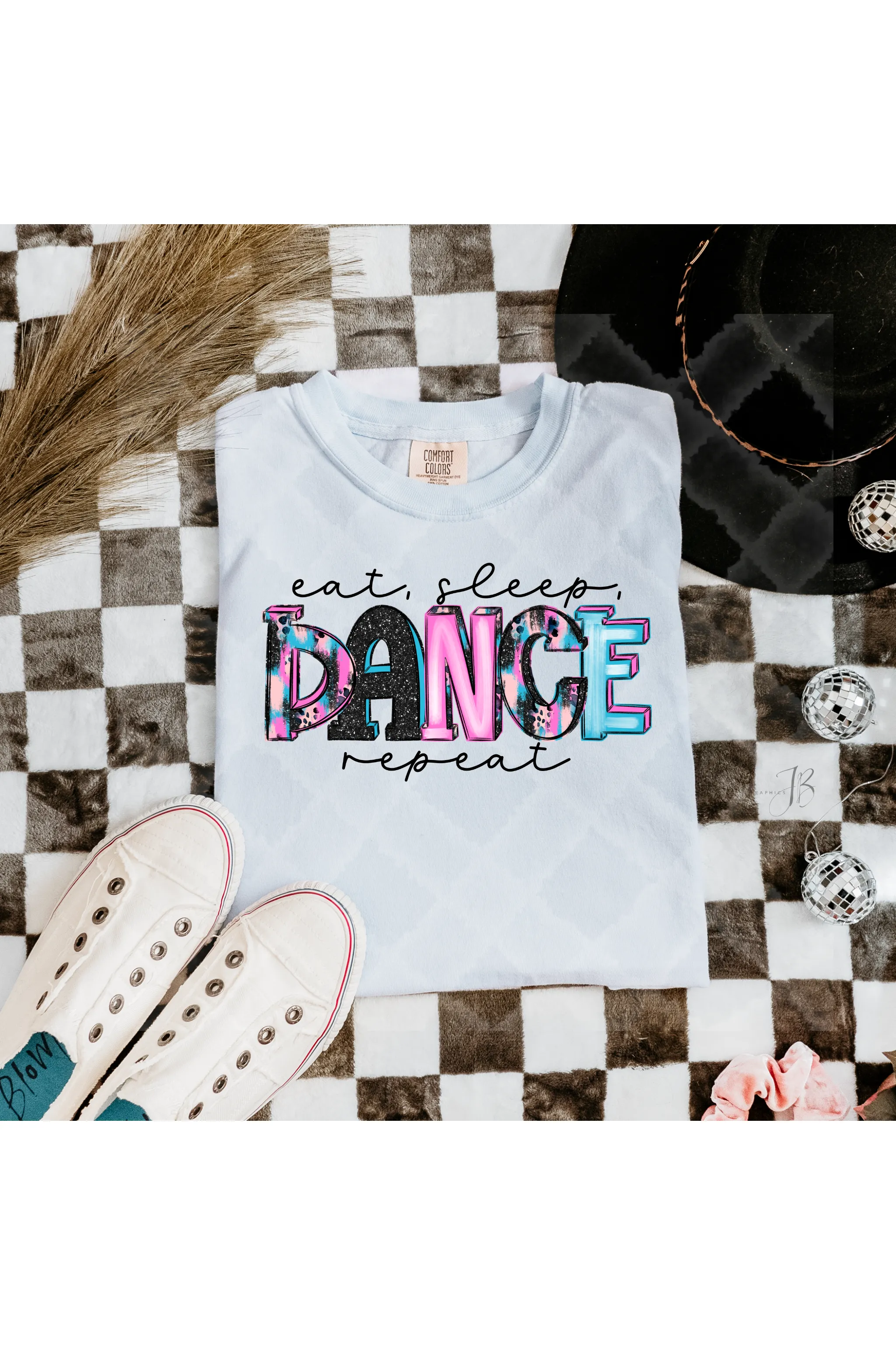 Eat Sleep Dance Repeat Comfort Colors T-Shirt