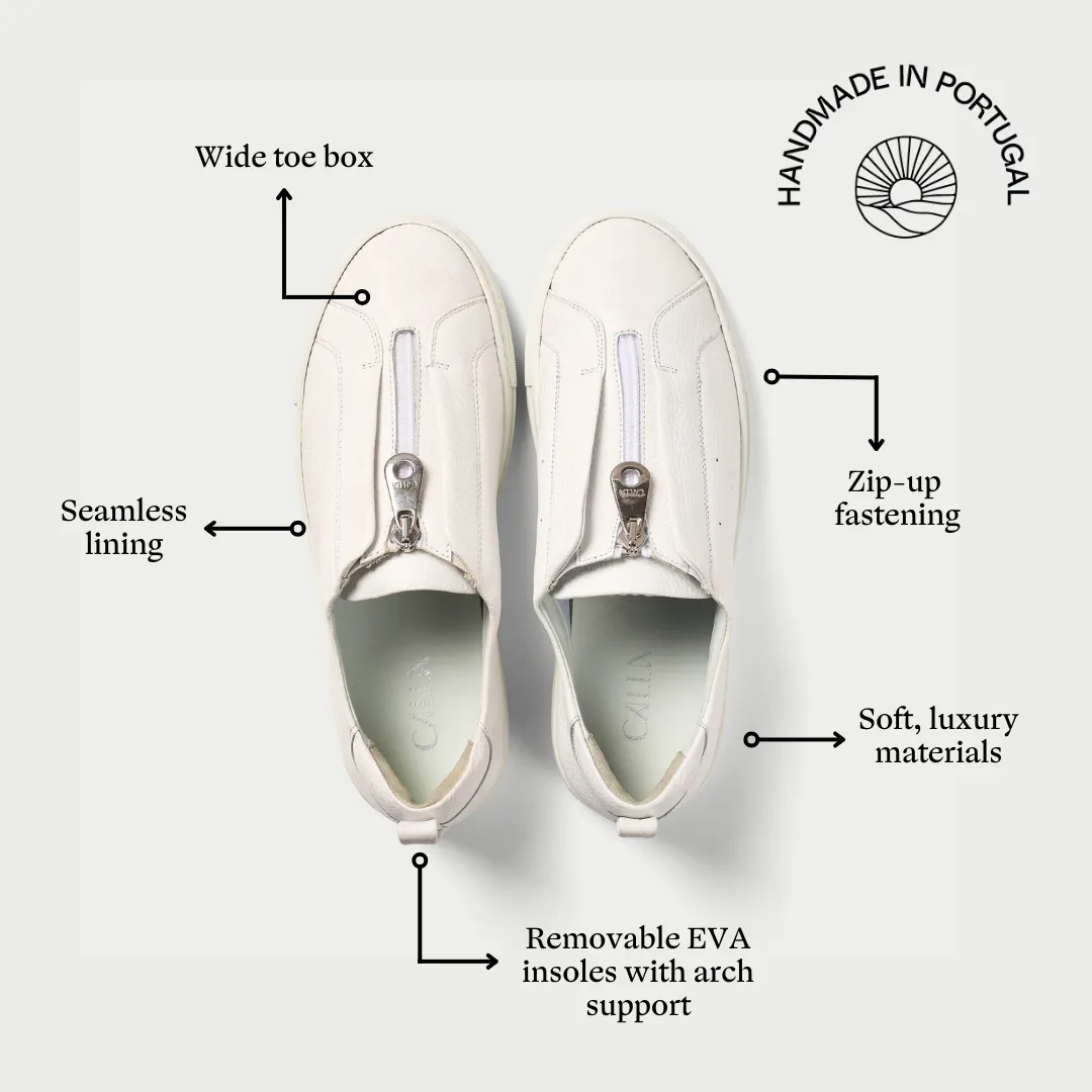 Estella - White Leather