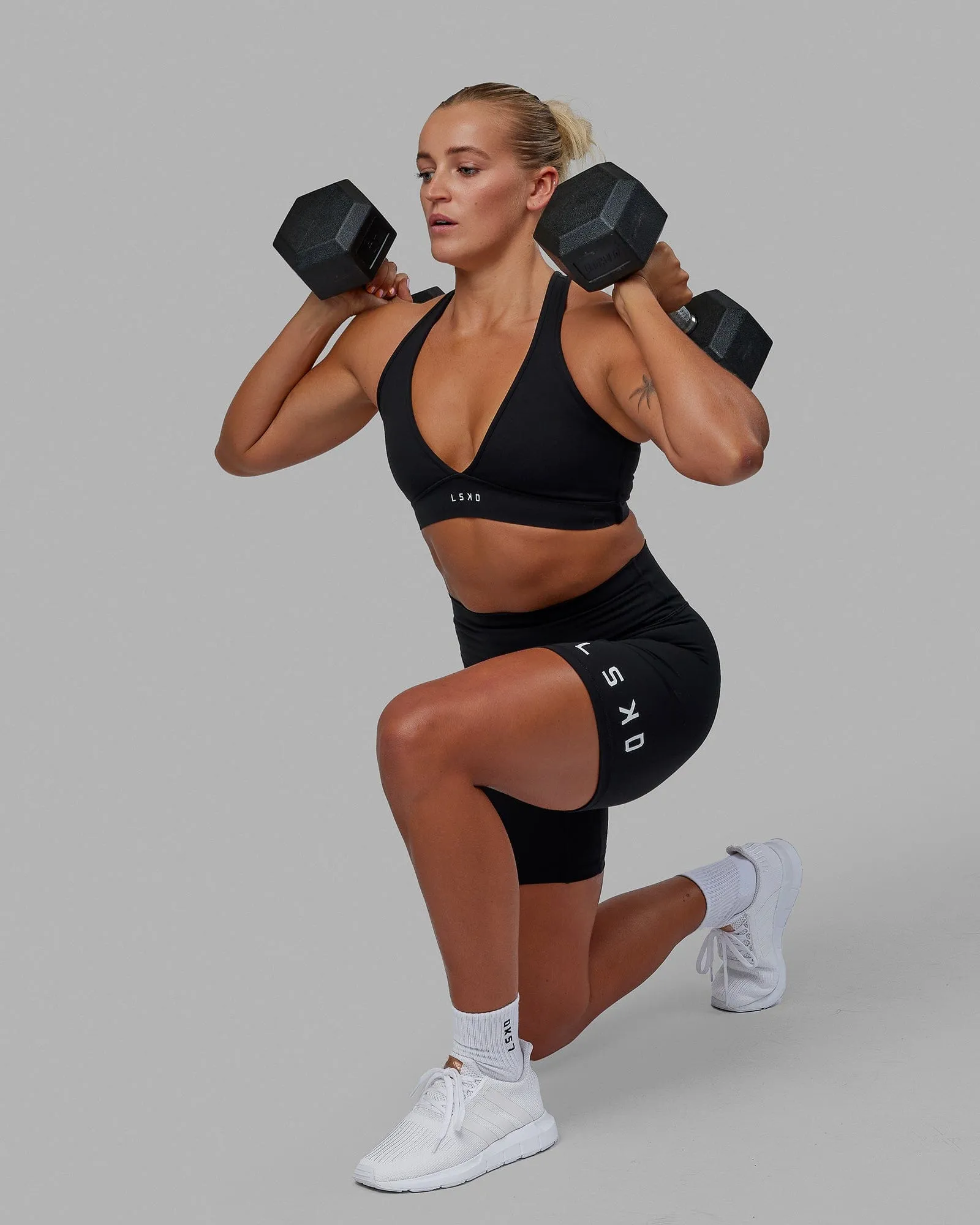 Evolved Mid Short Tights - Black-White