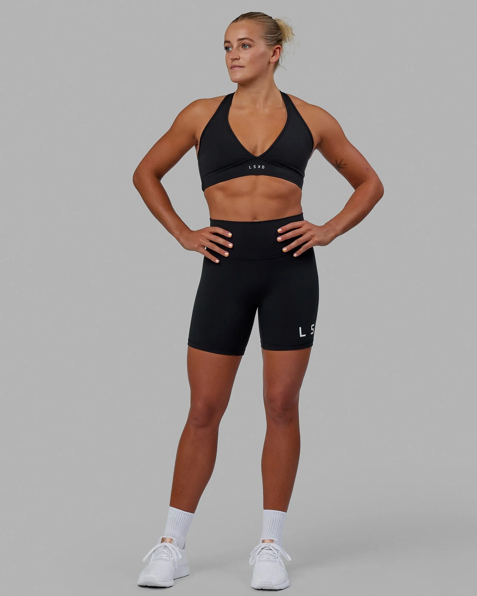 Evolved Mid Short Tights - Black-White