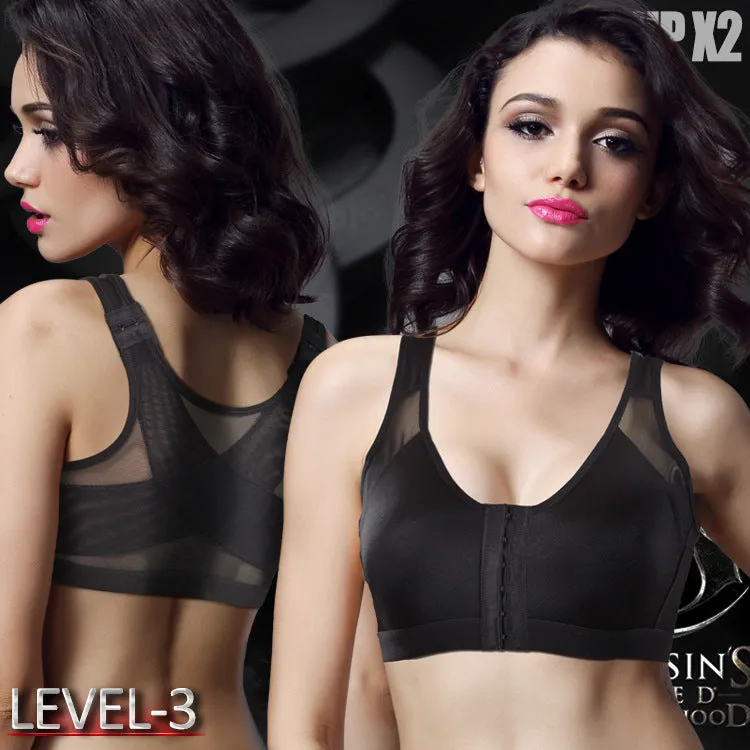 Fitness Yoga Sports Bra - Ultra-thin & Breathable with Front Buckle & No Steel Ring