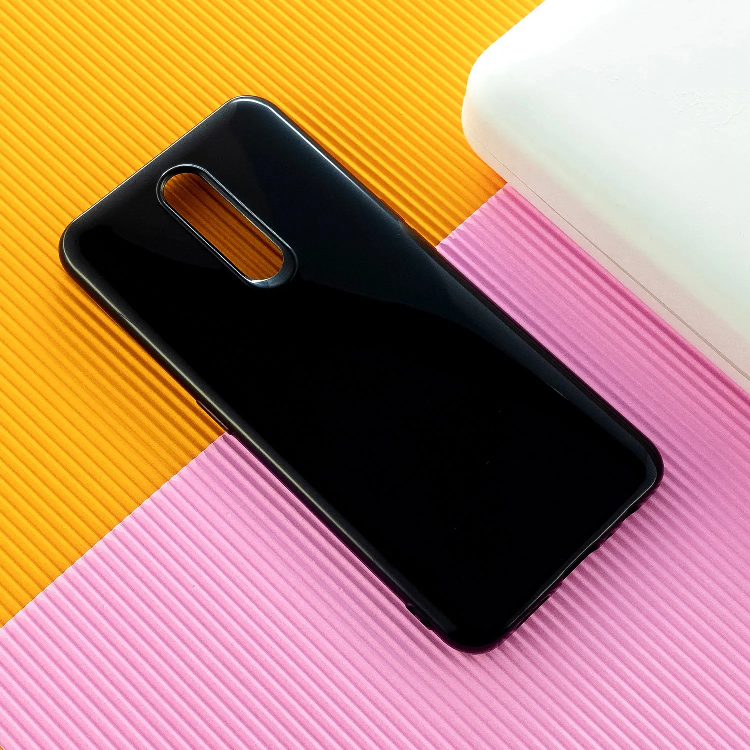 For OPPO F11/F11 Pro Cellphone Cover Glossy TPU Simple Profile Bumper Protective Mobile Phone Case Milk white