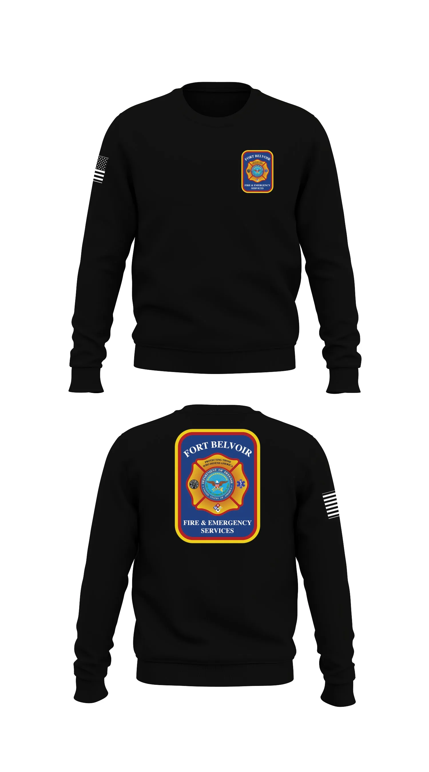 Fort Belvoir Fire & Emergency Services  Store 1 Core Men's Crewneck Performance Sweatshirt - 51052177238