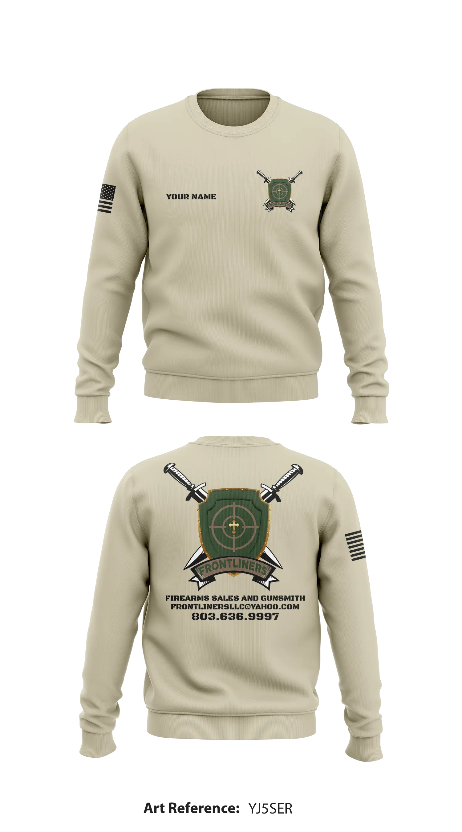 Frontliners  Store 1 Core Men's Crewneck Performance Sweatshirt - hLuYZ5