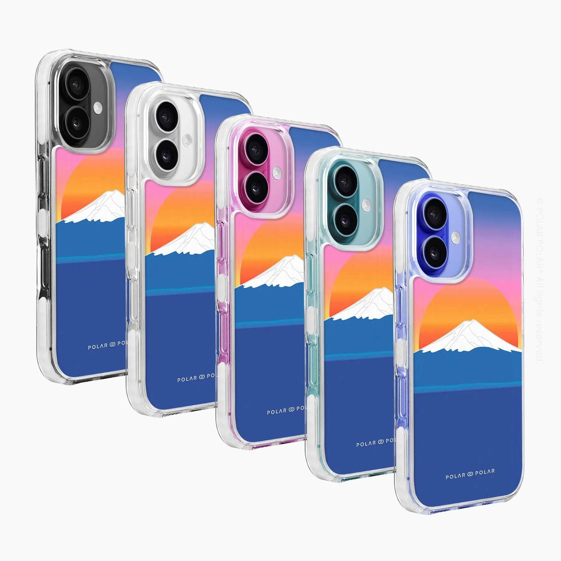 Fujisan Sunset - iPhone 16 Plus Clear Bumper MagSafe Case