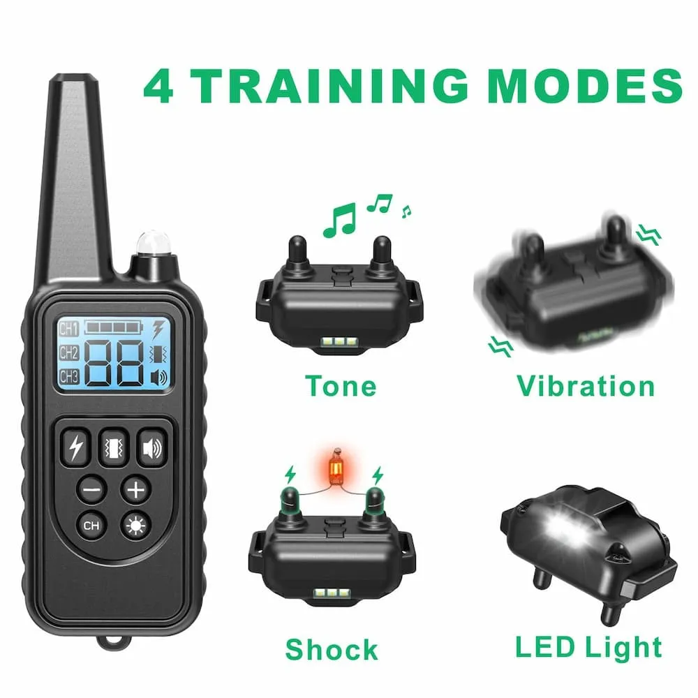 [FunTrainer ] Dog Training Collar with Remote for 2 Dogs