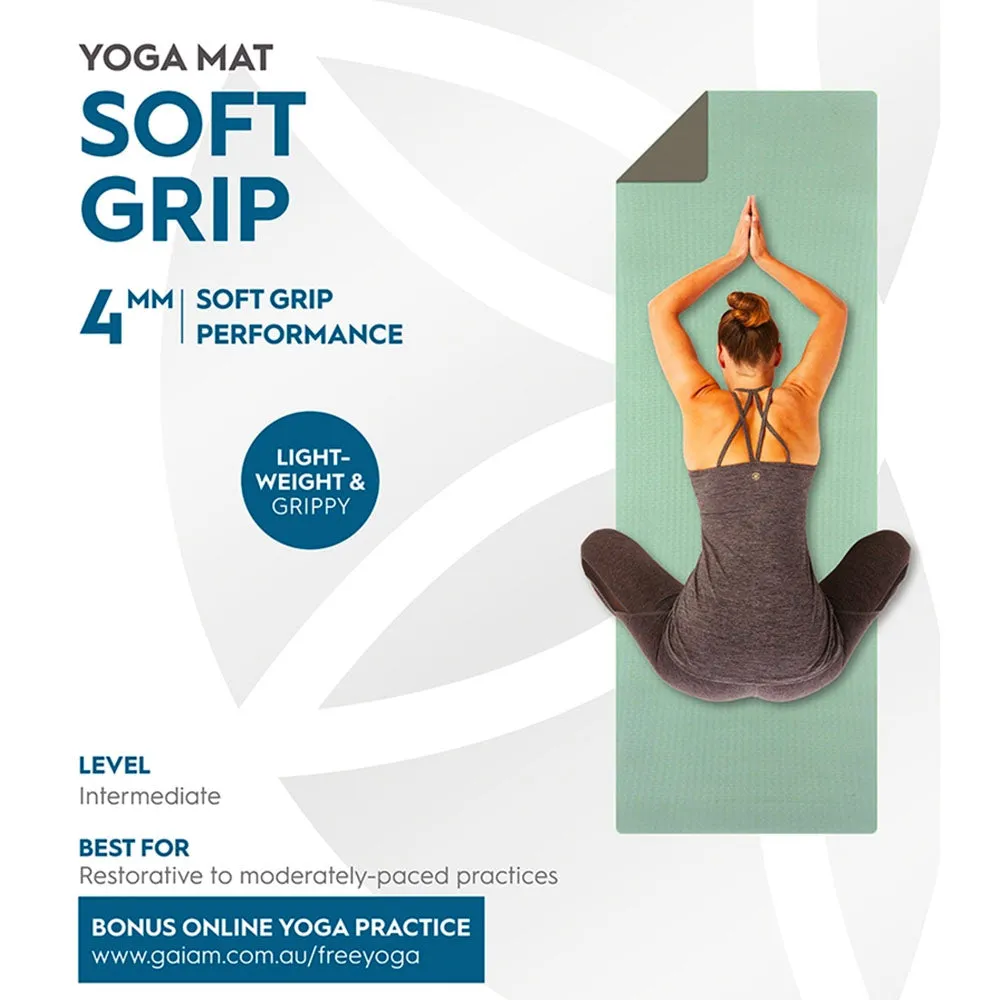 Gaiam Performance Soft Grip 4mm Yoga Mat