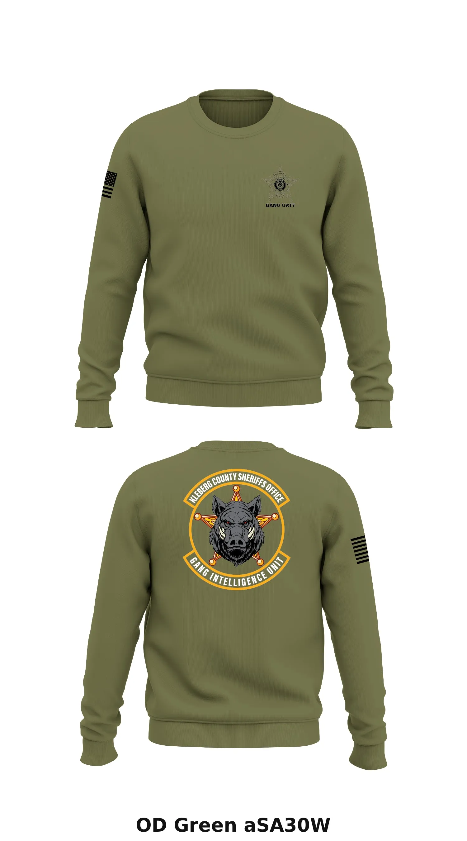 Gang intelligence  Store 1 Core Men's Crewneck Performance Sweatshirt - aSA30W
