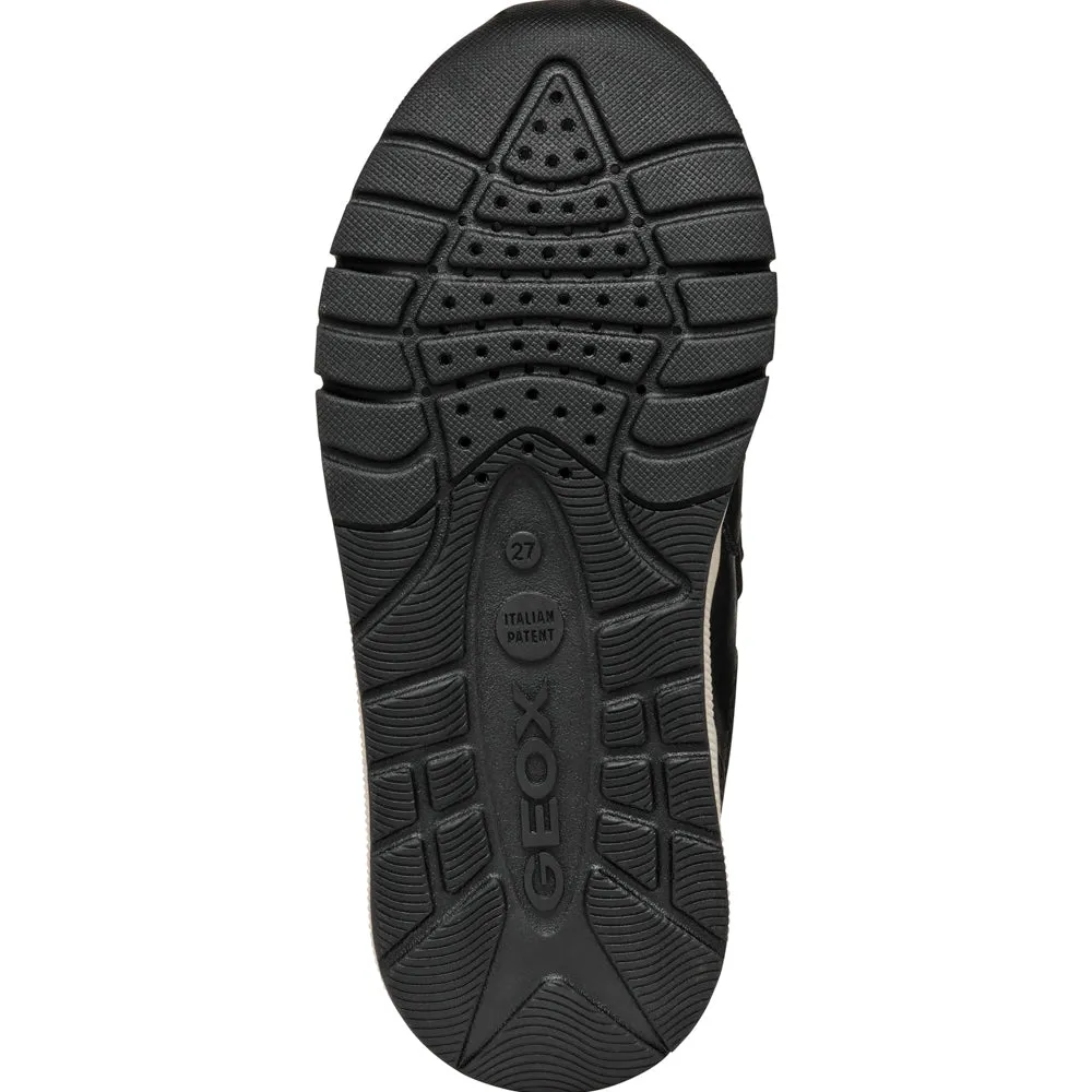 Geox J ROONER B. D - GBK NYLON (Black Dk Grey)
