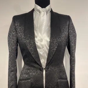 Go-N-Show Black Brocade Daycoat