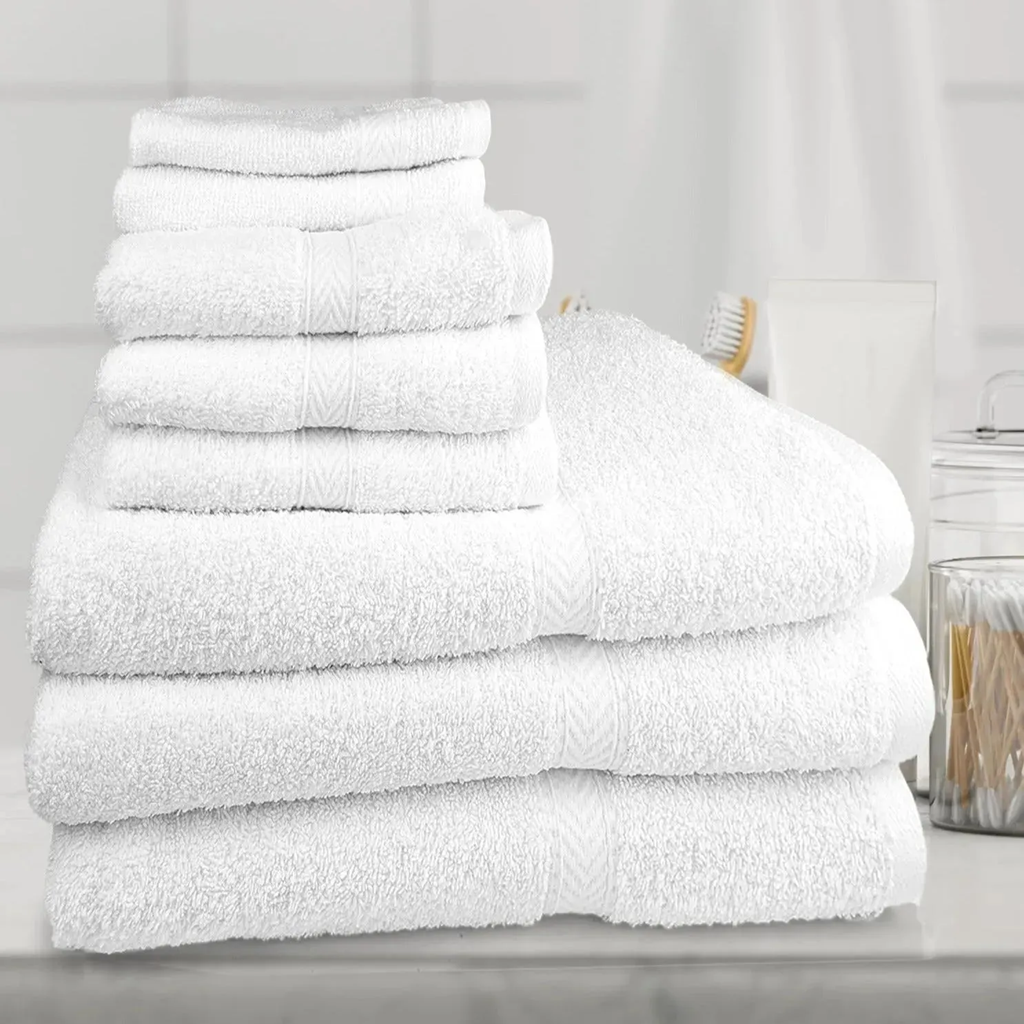 GOGD Collection Blended Towels with Dobby Border