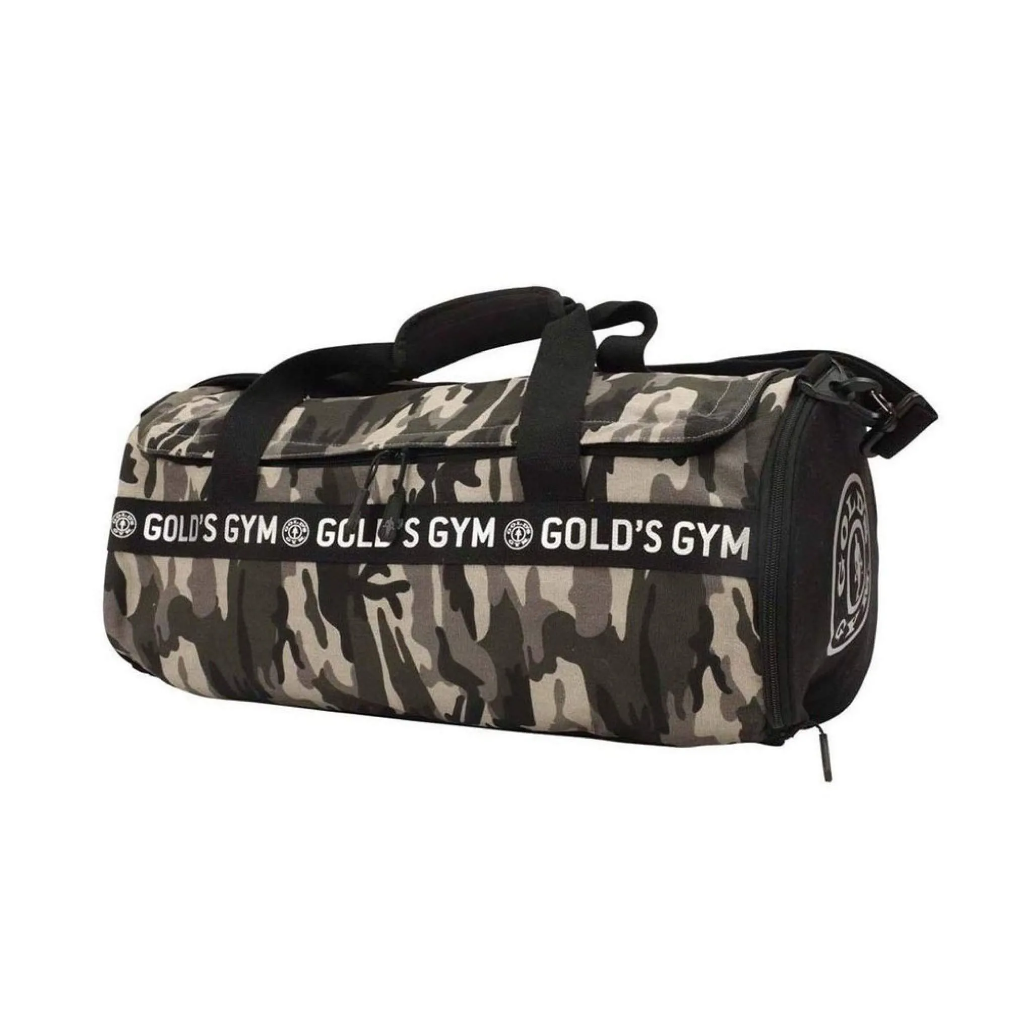 Gold's Gym Camo Barrel Bag