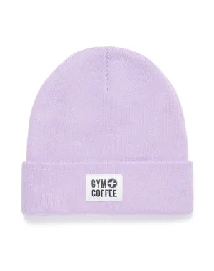 Gym Coffee Knit Beanie - Deep Lilac