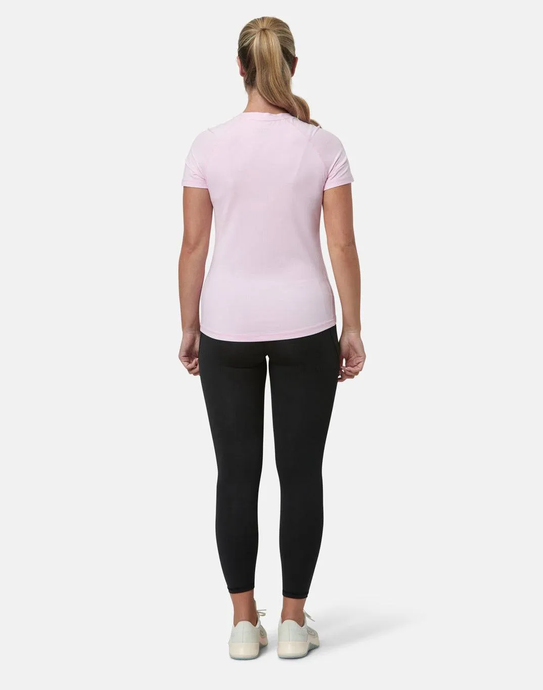 Gym Coffee Relentless Tee (Womens) - Baby Pink