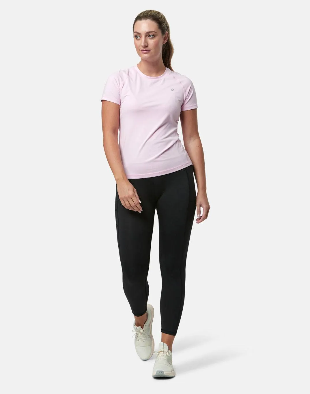 Gym Coffee Relentless Tee (Womens) - Baby Pink