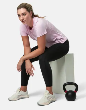 Gym Coffee Relentless Tee (Womens) - Baby Pink
