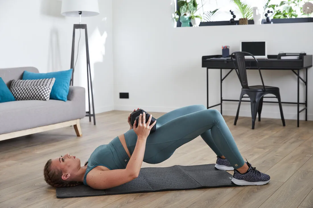 Haltères de cross training et musculation 12,5 kg - Dumbbell hexagonale noire