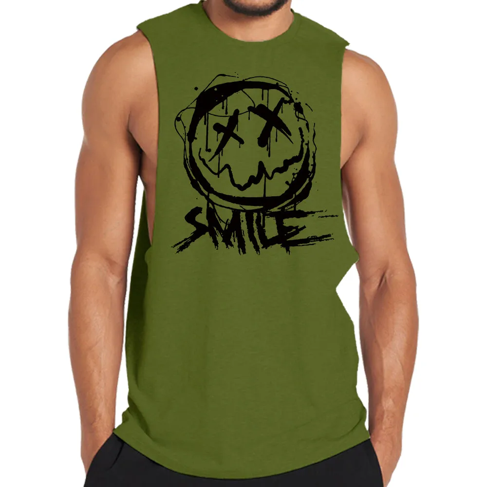 Happy Face Graphic Tank Top