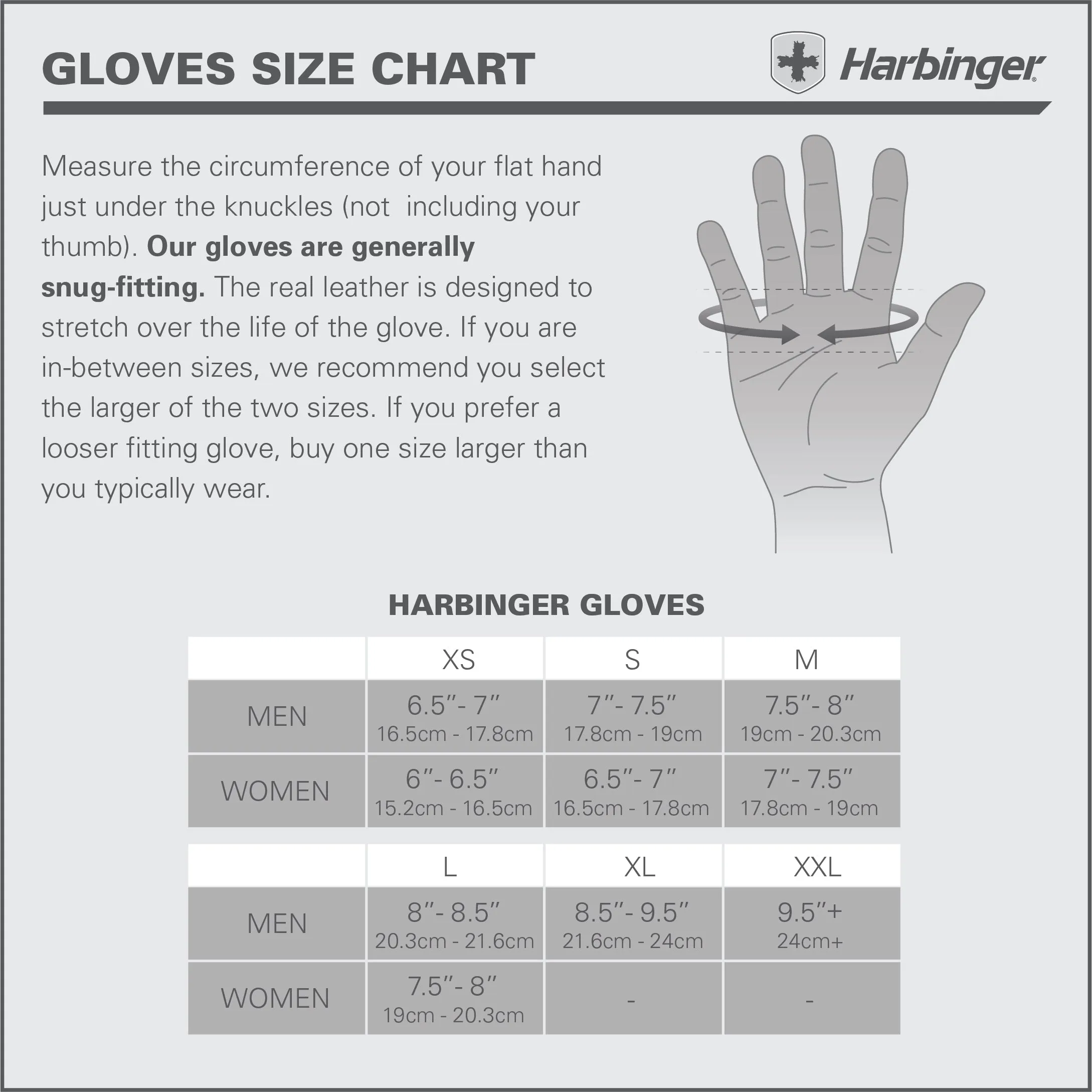 Harbinger Women Power Gloves - Black