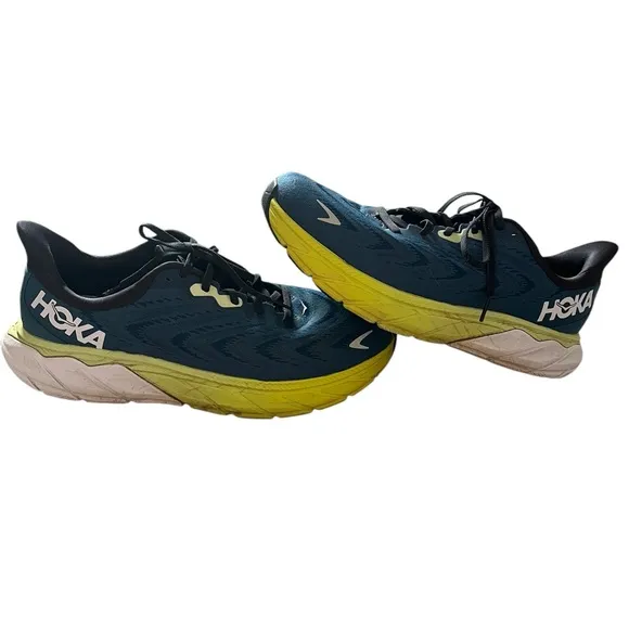 Hoka One One Arahi 6 Running‎ Shoes Sneakers Men's 10.5D Teal/Blue Gym Active✅