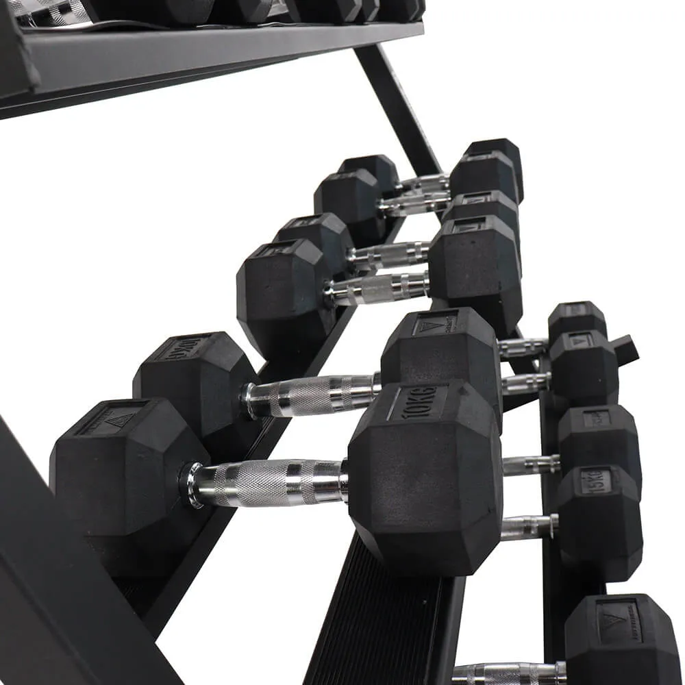 Home Gym Hex Dumbbells Pack - 5kg to 25kg