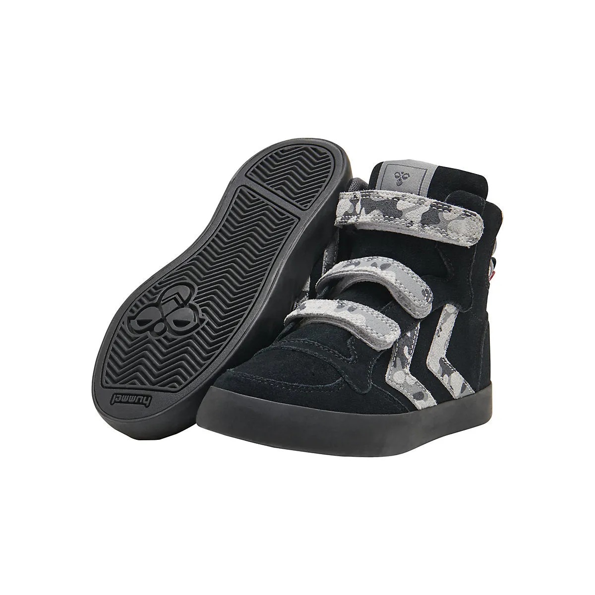 Hummel Stadil Camo Junior Trainers with Velcro Closure