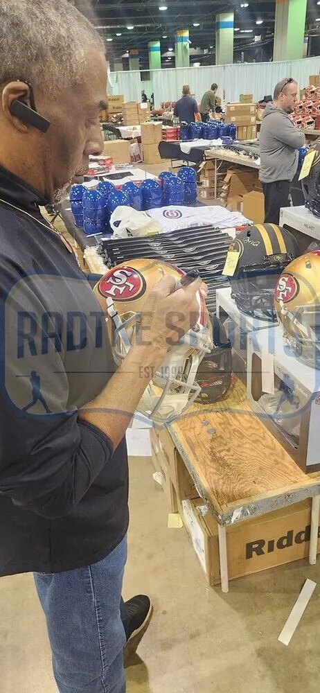 John Taylor Signed San Francisco 49ers Speed Authentic NFL Helmet