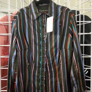 Kids Black Multi Stripe Western Shirt