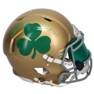 Kyren Williams Autographed "Go Irish" Alternate Authentic Helmet Beckett LE 1/23