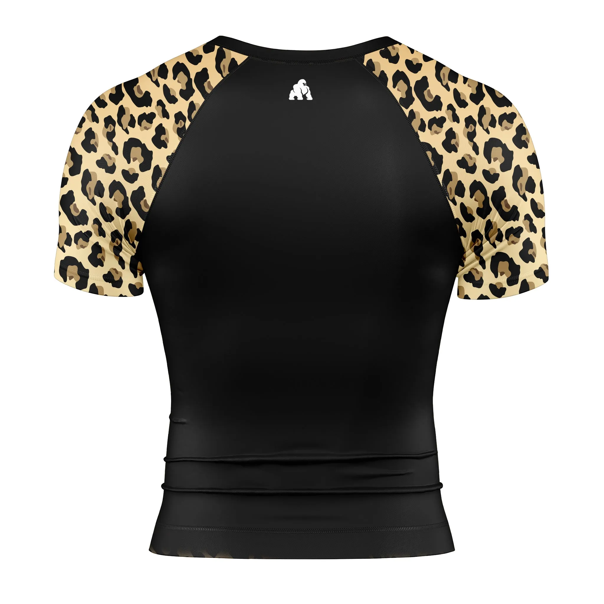LEOPARD SHORT SLEEVE RASH GUARD
