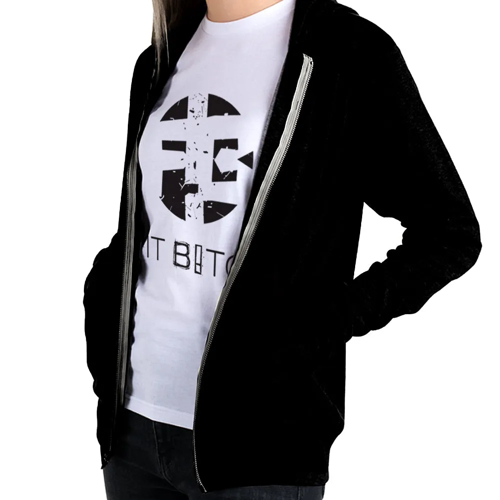 Long Sleeve Lightweight Zip Hoodie Classic Logo