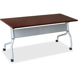 Lorell Mahogany Flip Top Training Table