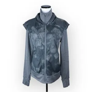 Lululemon Snug Sprinter Jacket, Heathered Slate / Dream Rose Slate Black 10
