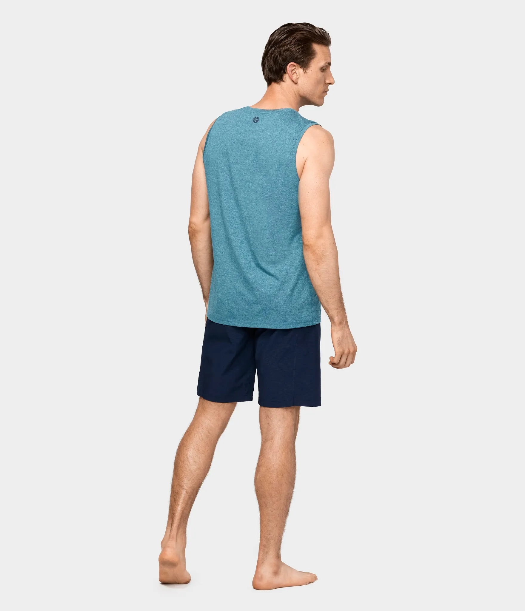 Manduka Apparel - Men's Cross Train Tank 01 - Heather Maldive