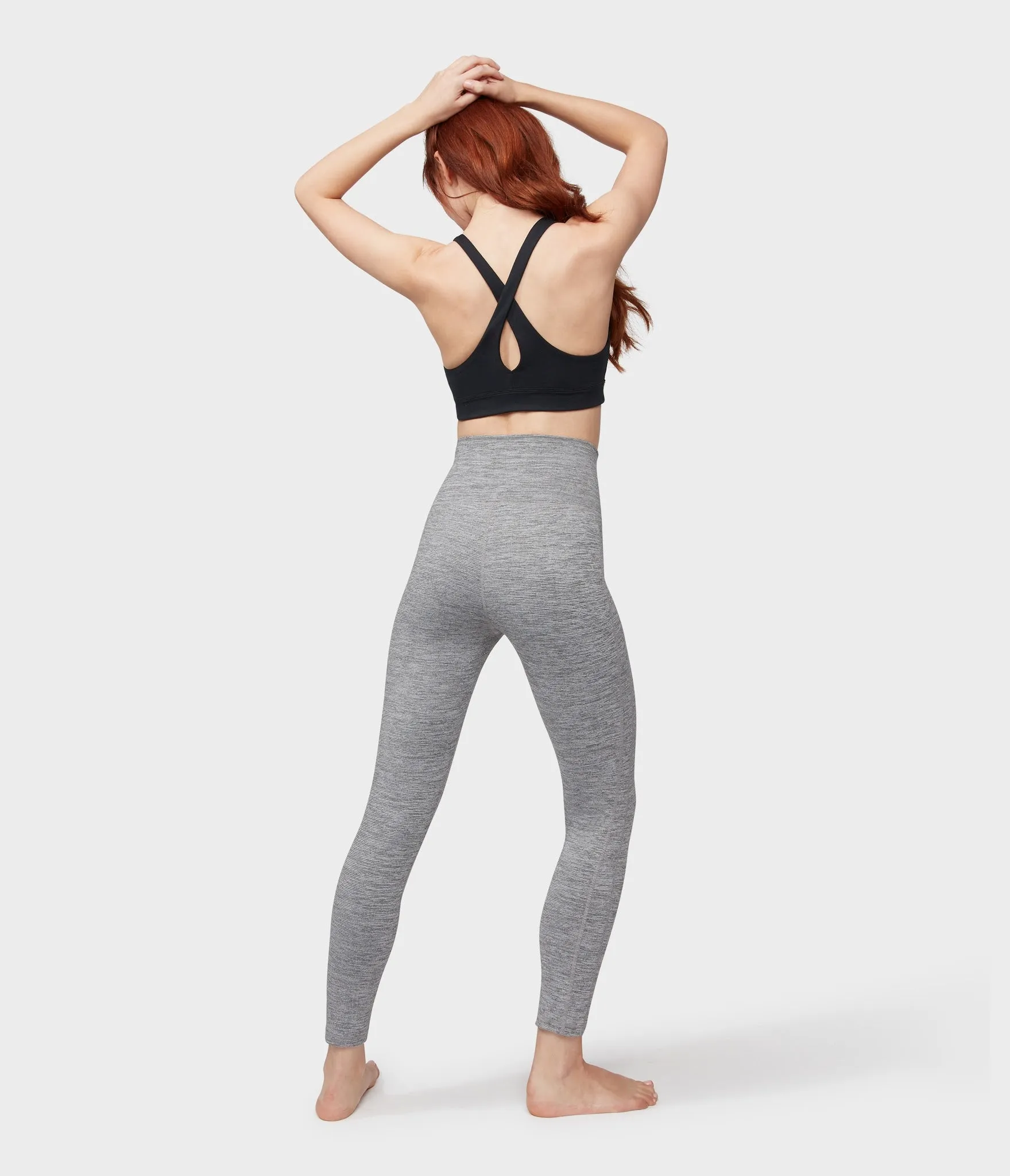 Manduka Apparel - Women's Essential Ankle Legging - Stone Melange-2