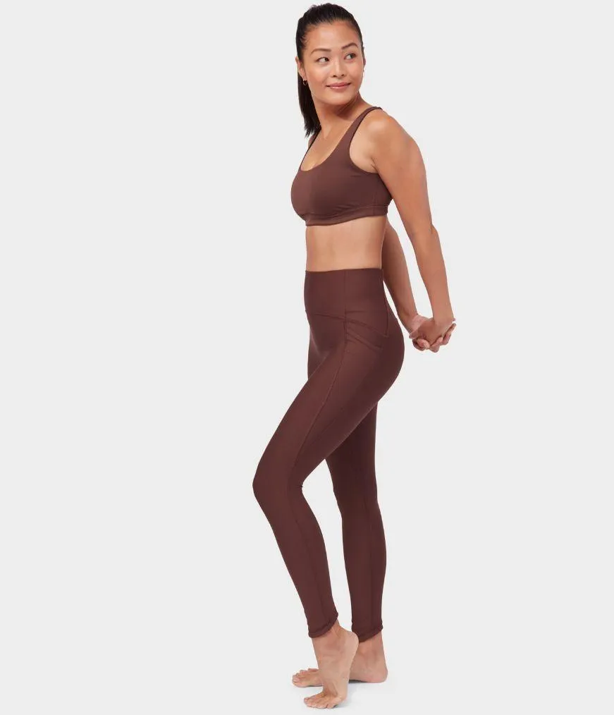 Manduka Apparel - Women's Presence Bra - Deeply Rooted Brown