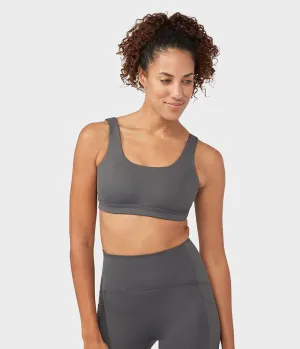 Manduka Apparel - Women's Presence Bra - New Grey