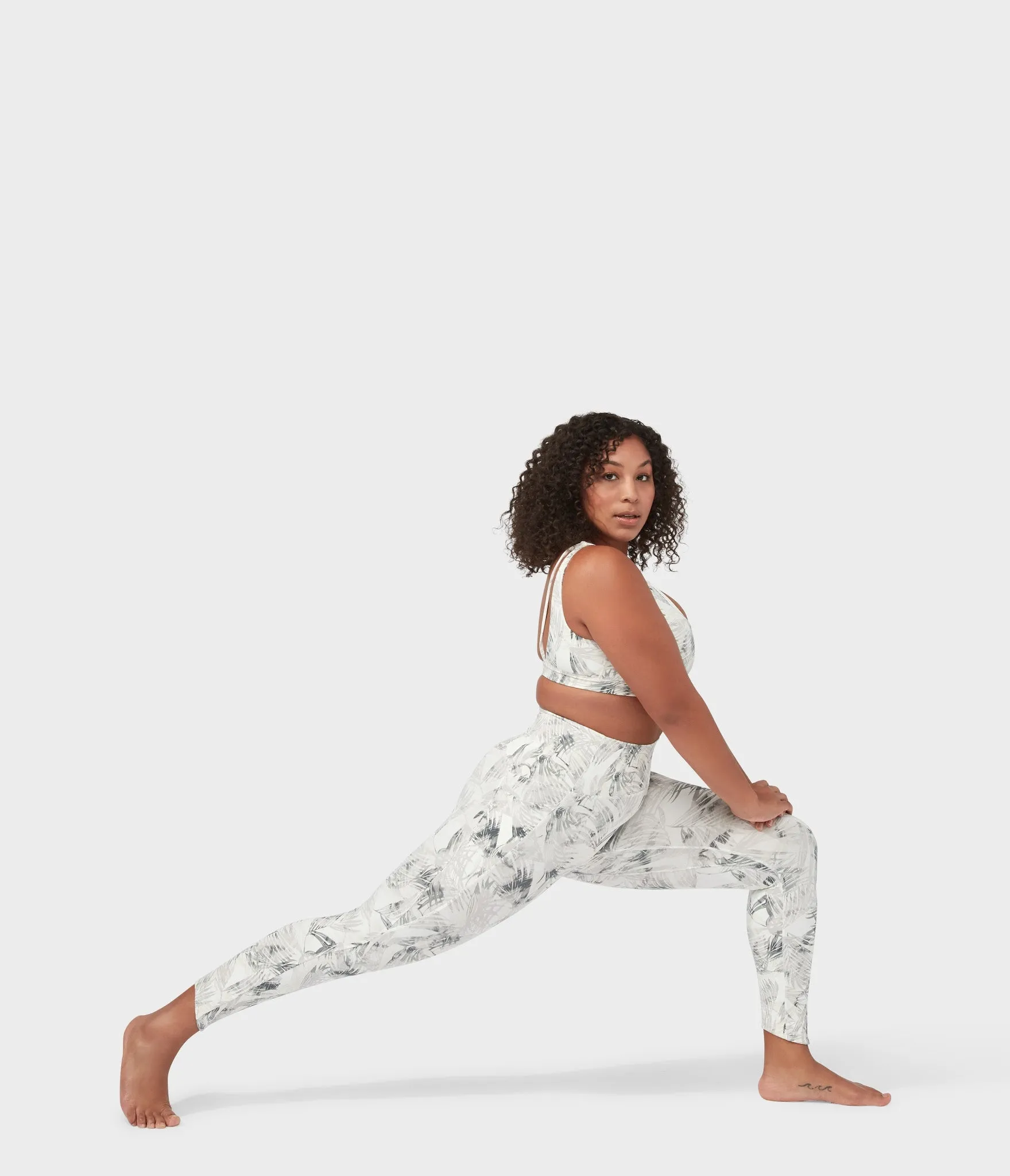 Manduka Apparel - Women's PRO Bra - Double Strap - Tropics - Grey