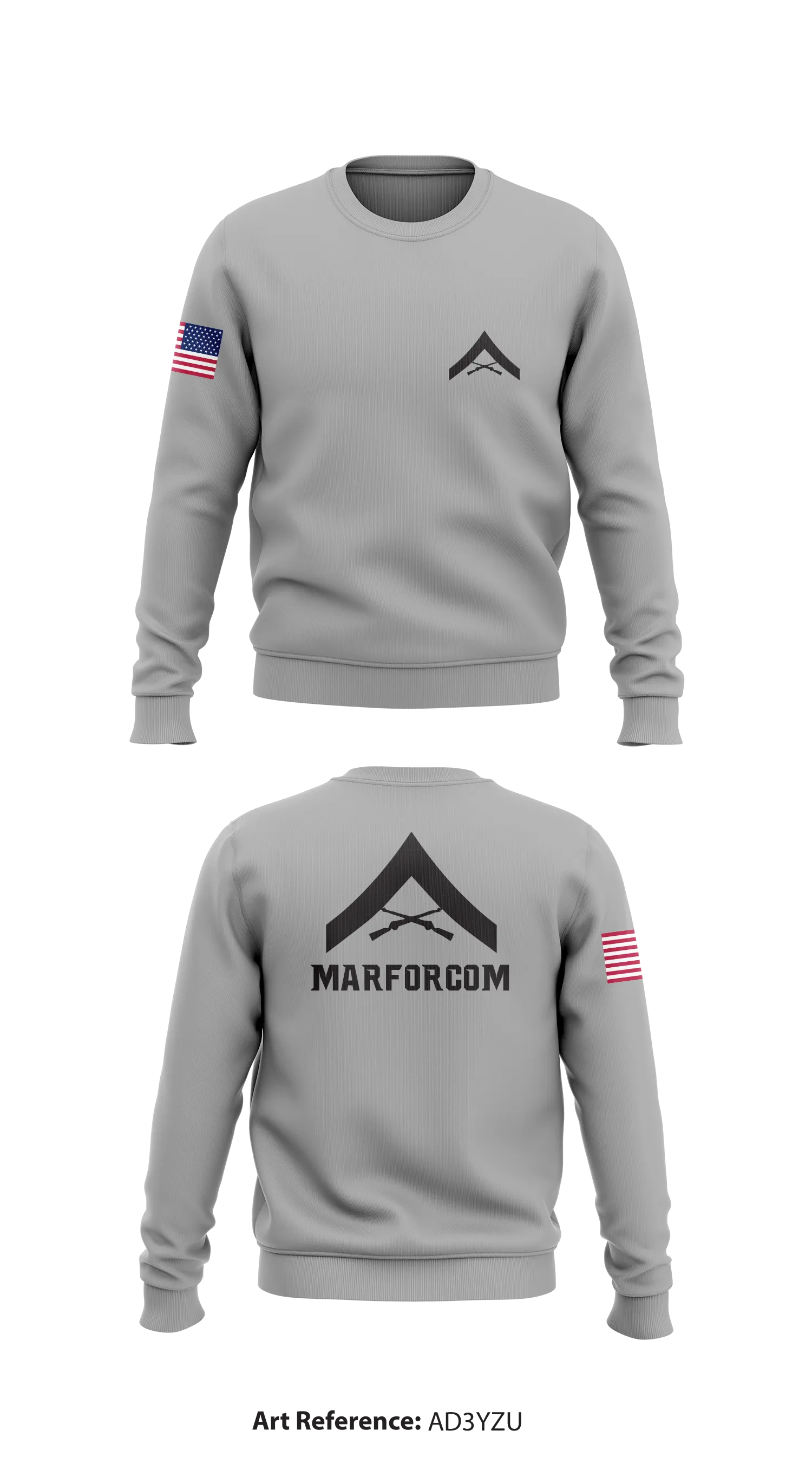 MARFORCOM Core Men's Crewneck Performance Sweatshirt - AD3YzU