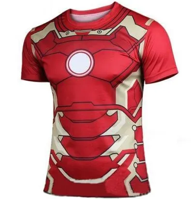 Men fitness t shirt round neck print 21 styles