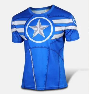 Men fitness t shirt round neck print 21 styles